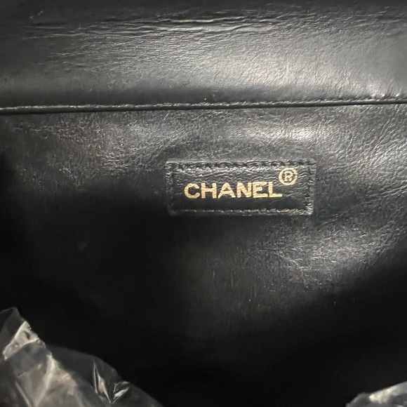 Extremely rare Chanel vintage lambskin two faced double flap bag 18k gold - Picture 7 of 16